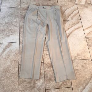 Ballin cream color Polyester Micro-fiber dress pants Excellent condition to me‎